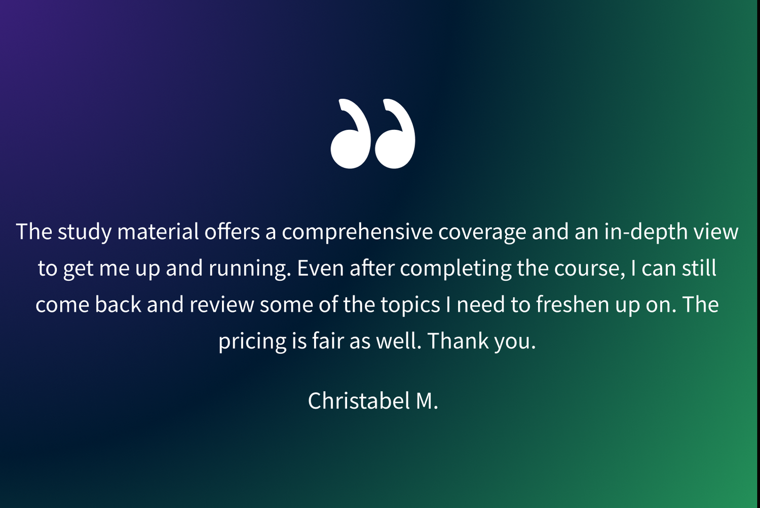 The courses are for you that wants to: